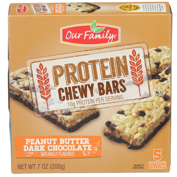 Protein, Chewy Bars, Peanut Butter Dark Chocolate - SmartLabel™