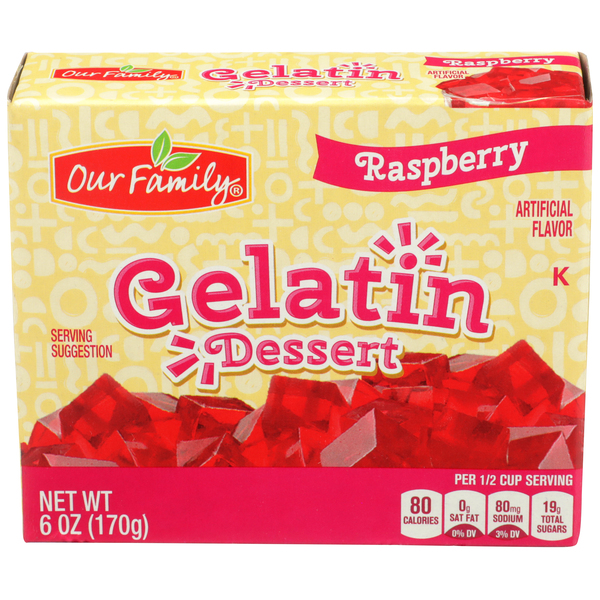 Raspberry Gelatin Dessert - SmartLabel™